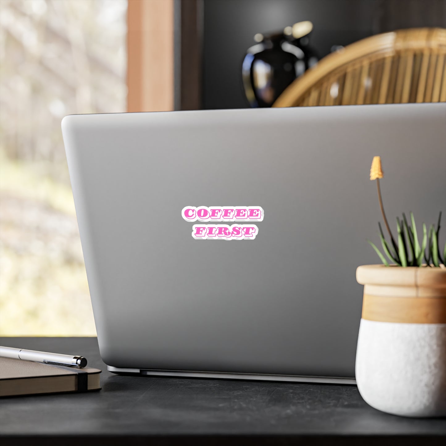 Coffee First Vinyl Stickers