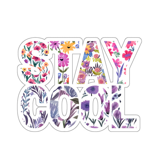Floral Stay Cool Sticker