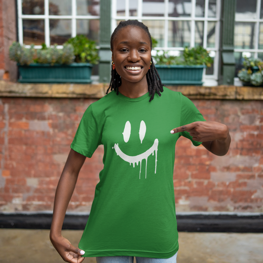 Stay Smiling Tee- White