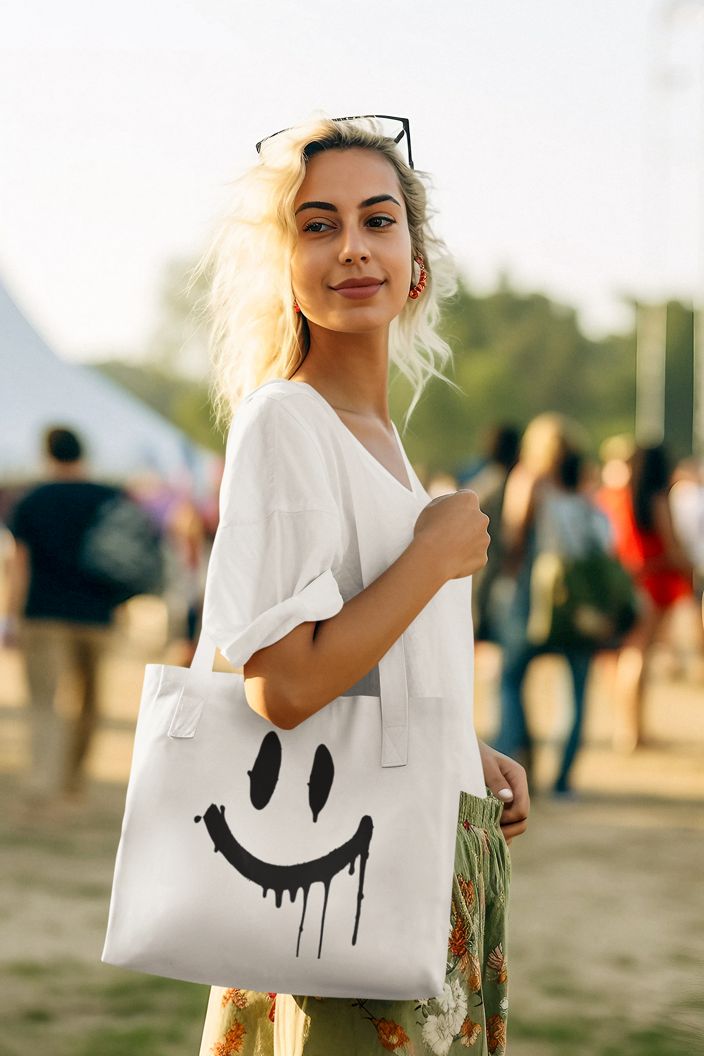 Stay Smiling Tote Bag